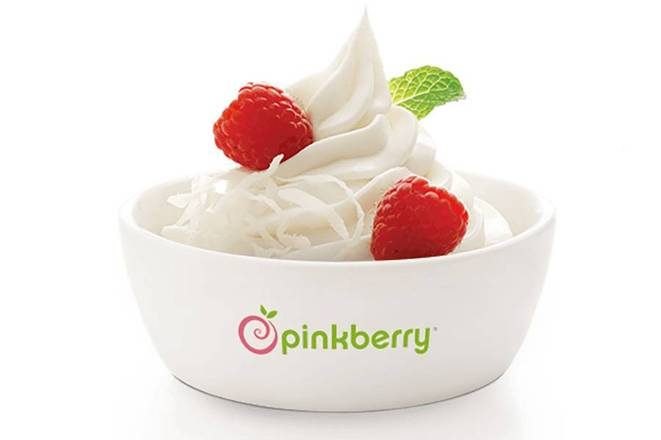 Bowl de frozen yogurt con frambuesas